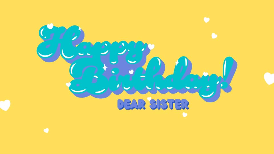 Online card for Sis's birthday