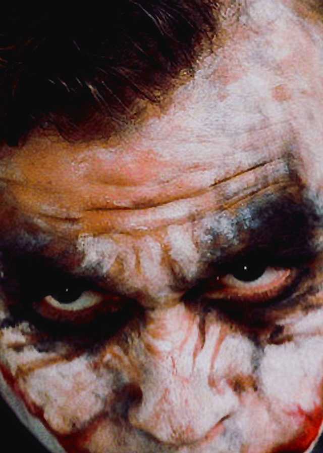 Heath Ledger Joker Close up