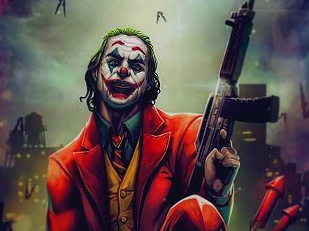Joaquin Phoenix Joker with Gun