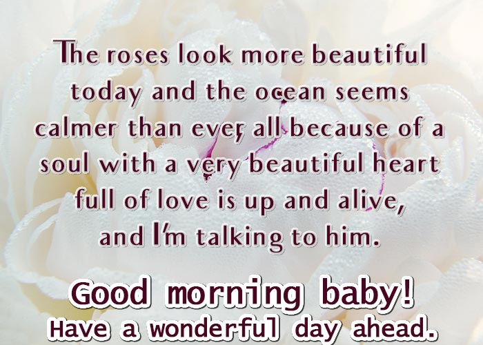 Wishes Good Morning for Boyfriend