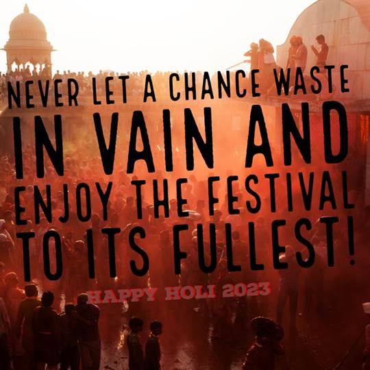 The Holi Festival Sayings