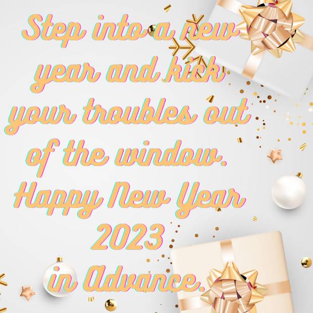 Happy New Year 2023 In Advance Greeting Card
