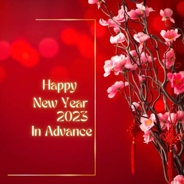 Happy New Year 2023 In Advance with Flowers